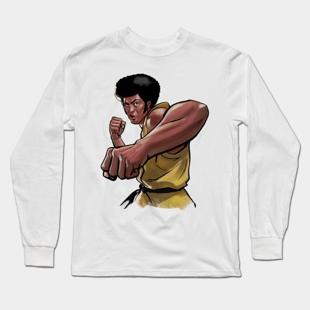 Jim Kelly Long Sleeve T-Shirt by ohshirtdotnet